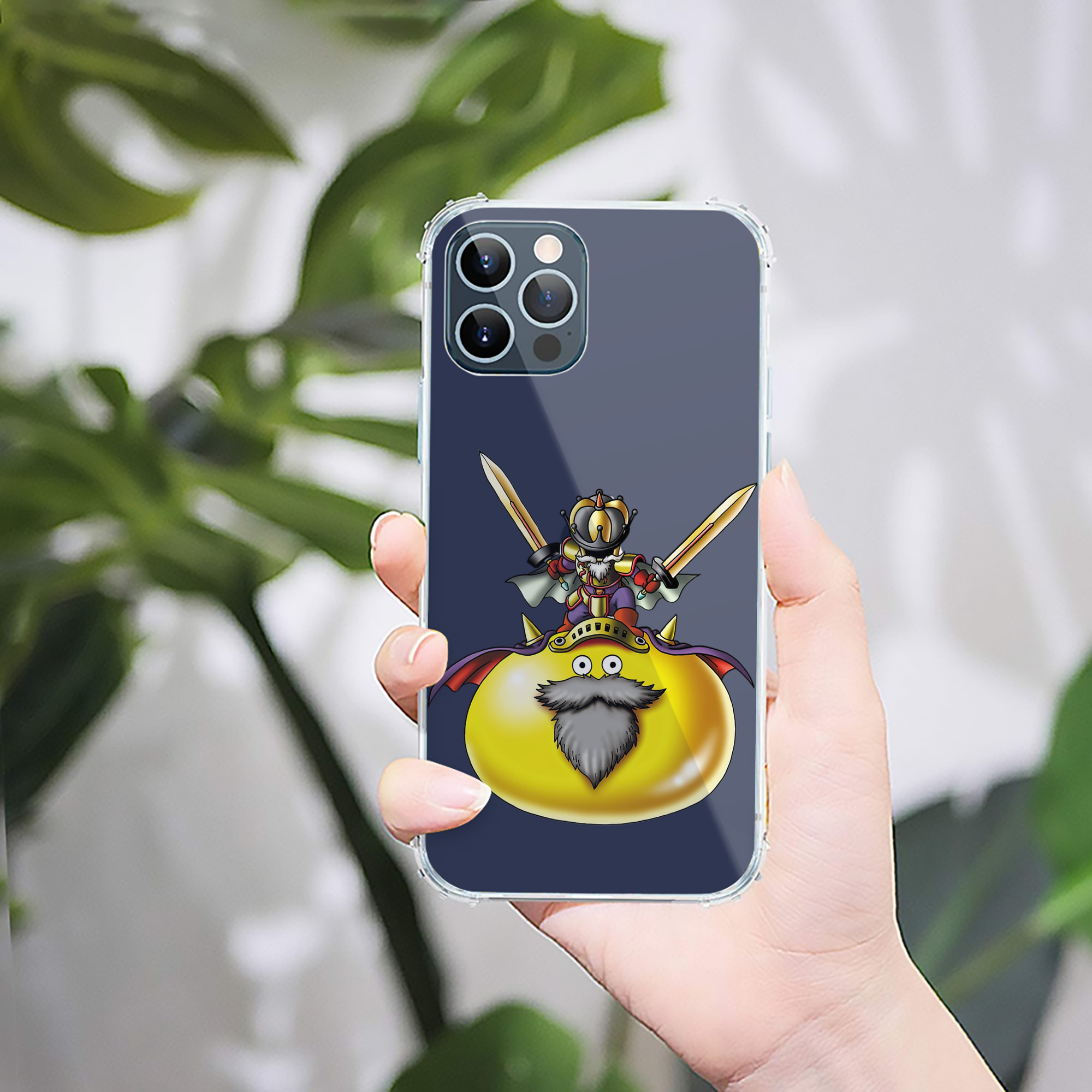 （画像用） ドラゴンクエスト Doragon Kuesuto Dragon Quest 【iPhone 12シリーズ対応】透明スマホケース（クリアソフトケース）